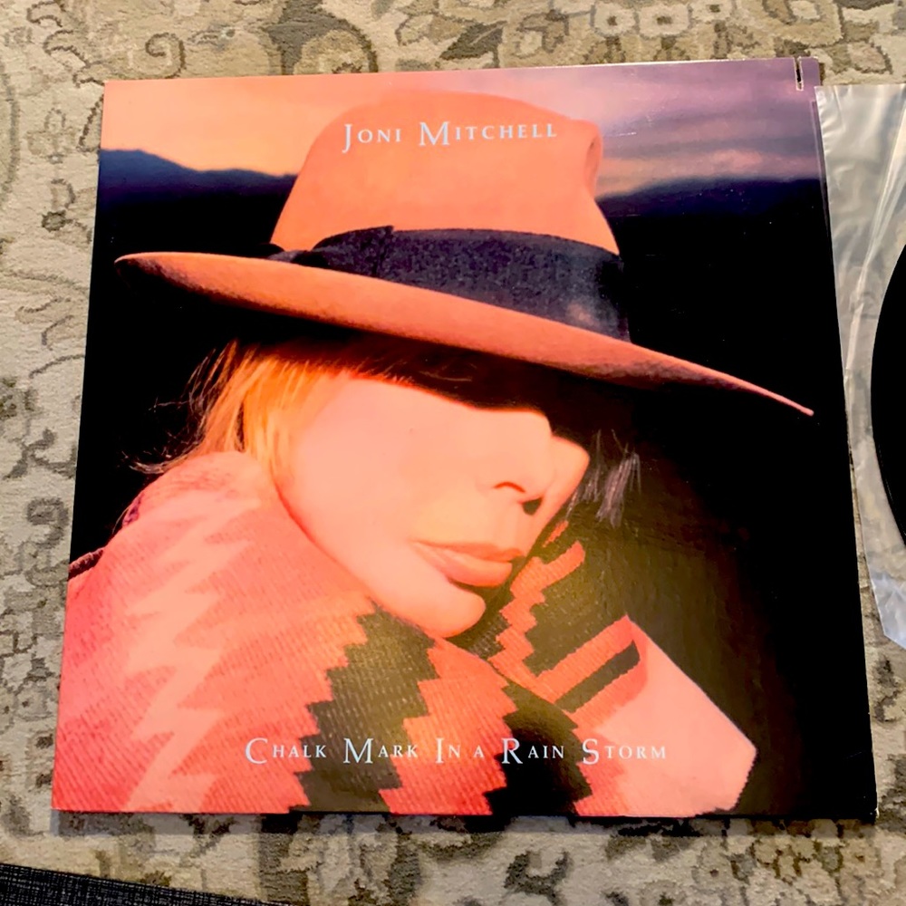 Joni Mitchell vinyl lp record Chalk Mark in a Rain Storm